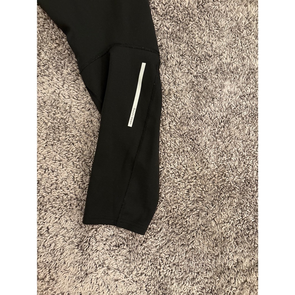 Adidas Climalite Mens Running Leggings Black Reflective Tights Size XL - Picture 4 of 4